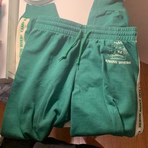 green camp know where sweatpants (stranger things)